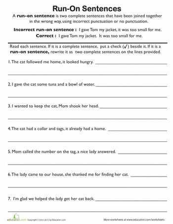 Correcting Run On Sentences Worksheets or 244 Best Eal Resources Images On Pinterest