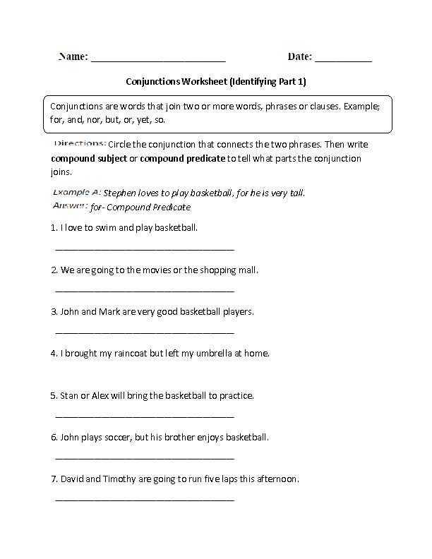 Correlative Conjunctions Worksheets with Answers Along with 8 Best Conjunctions Images On Pinterest