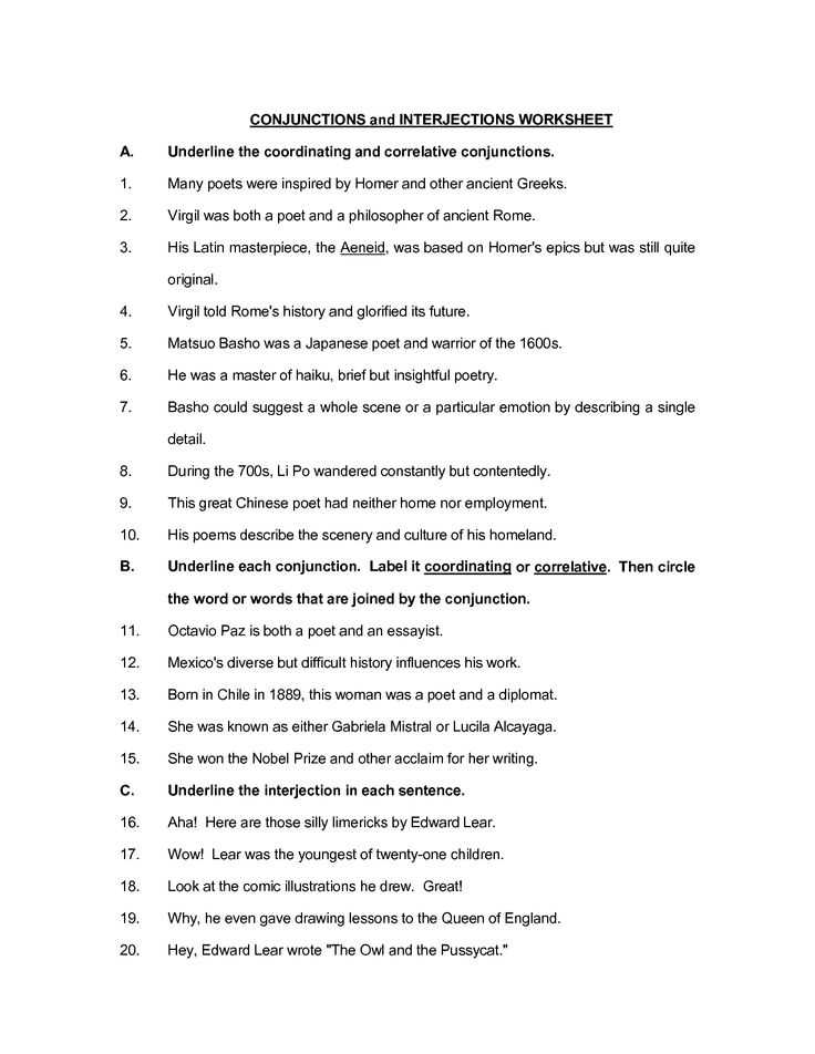 Correlative Conjunctions Worksheets with Answers and 22 Best English Interjection Images On Pinterest