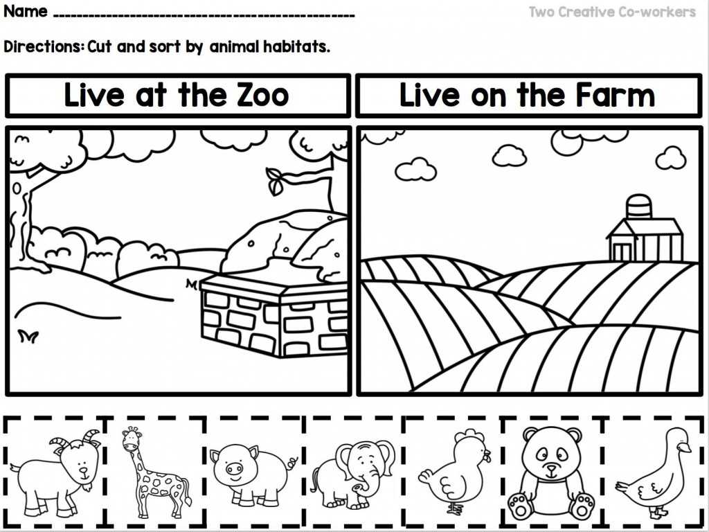 Counting Worksheets for Kindergarten Also Free Printable Worksheets Animal Habitats the Best and