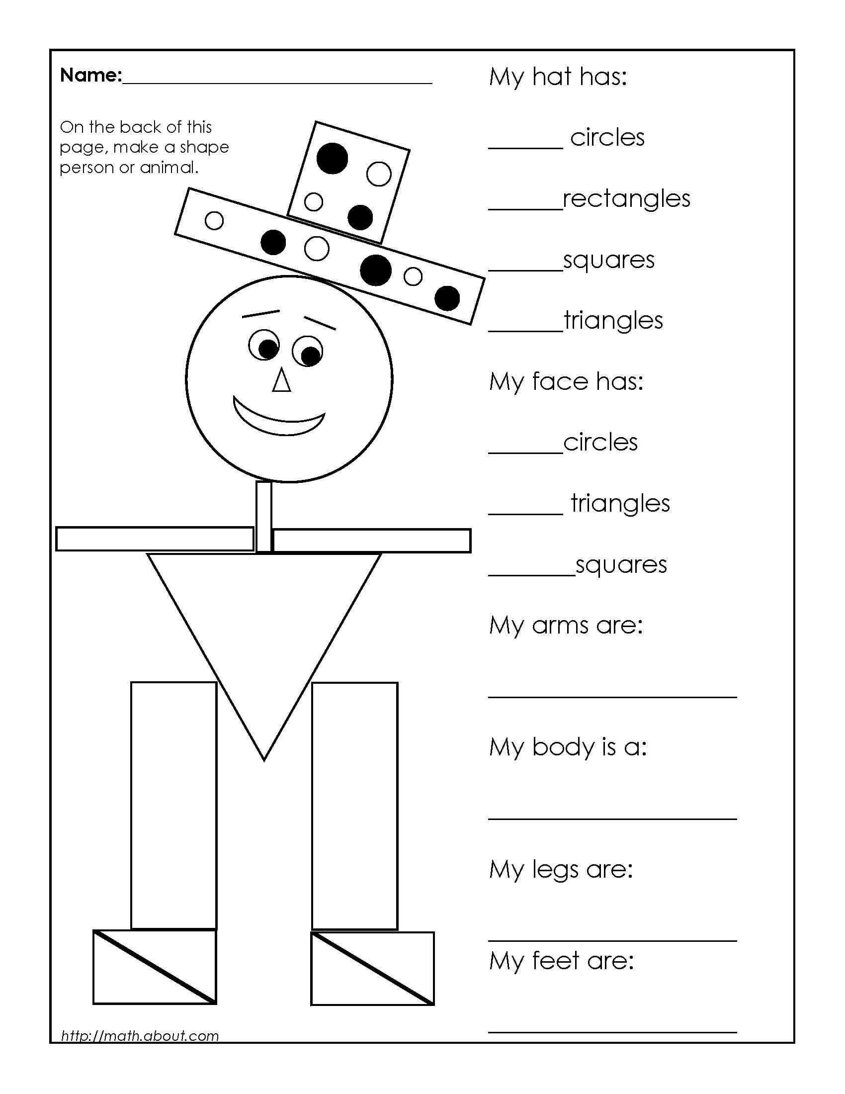 Counting Worksheets for Preschool Along with 1st Grade Geometry Worksheets for Students