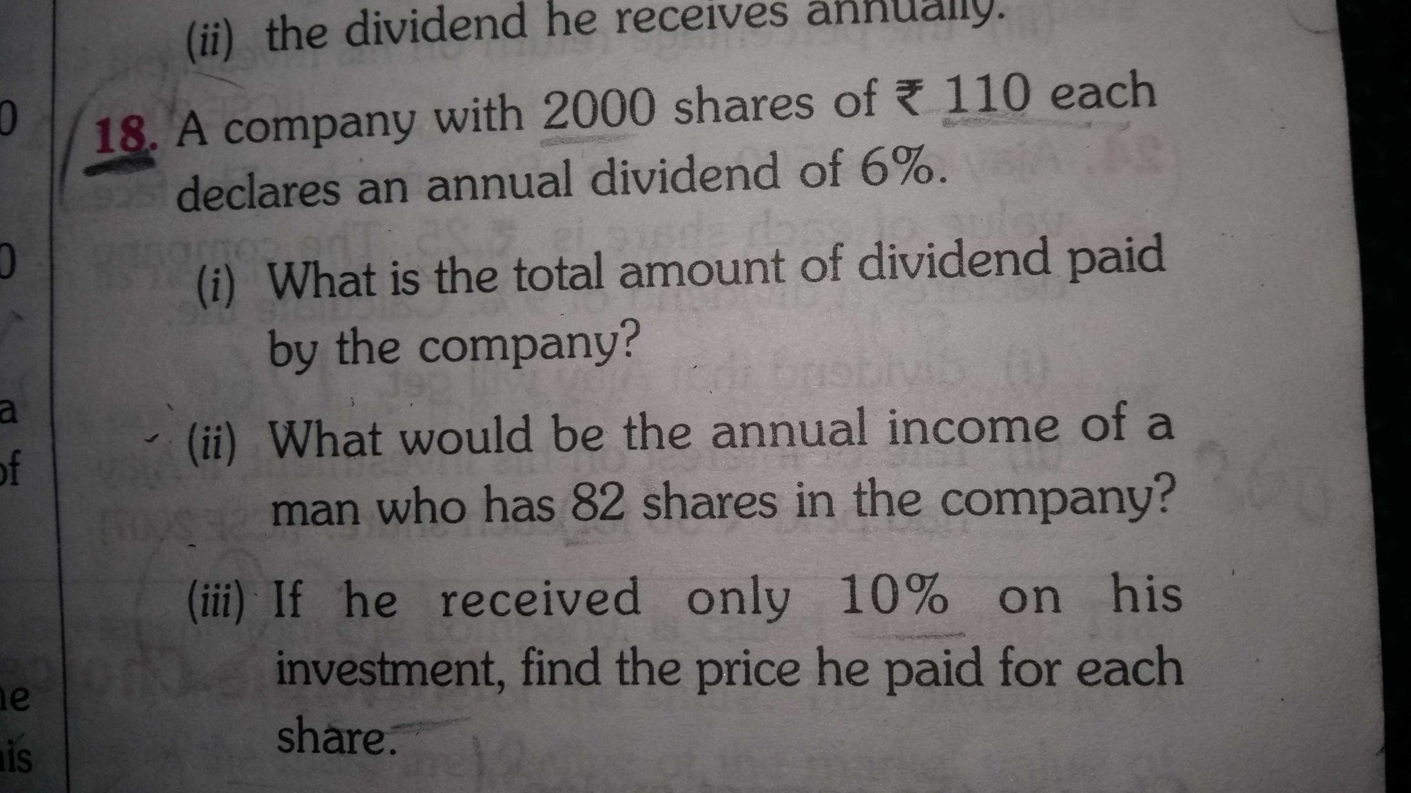 Determining Speed Velocity Worksheet Answers Also A Man sold some Rs20 Shares Paying 8 Dividend at 10 Discount and