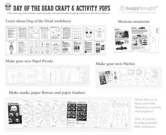 Dia De Los Muertos Worksheet Also Print Day Of the Dead Worksheets In English and Espa±ol Fun