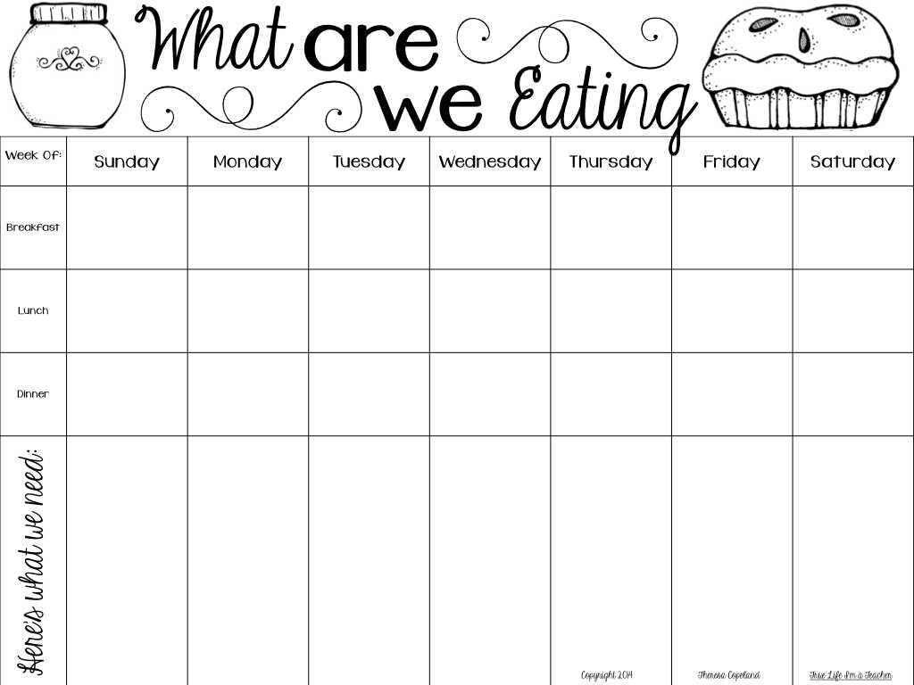 Discharge Planning Mental Health Worksheet with Monthly Meal Chart Template