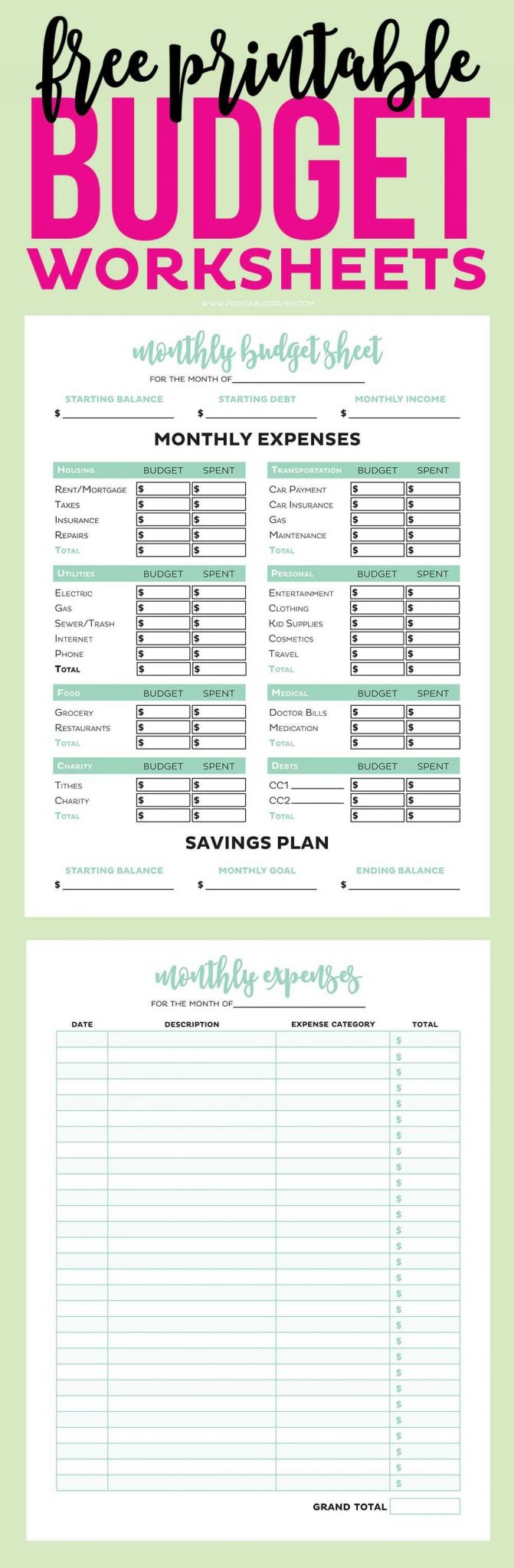 Downloadable Budget Worksheets together with Simple Free Printable Bud Worksheets