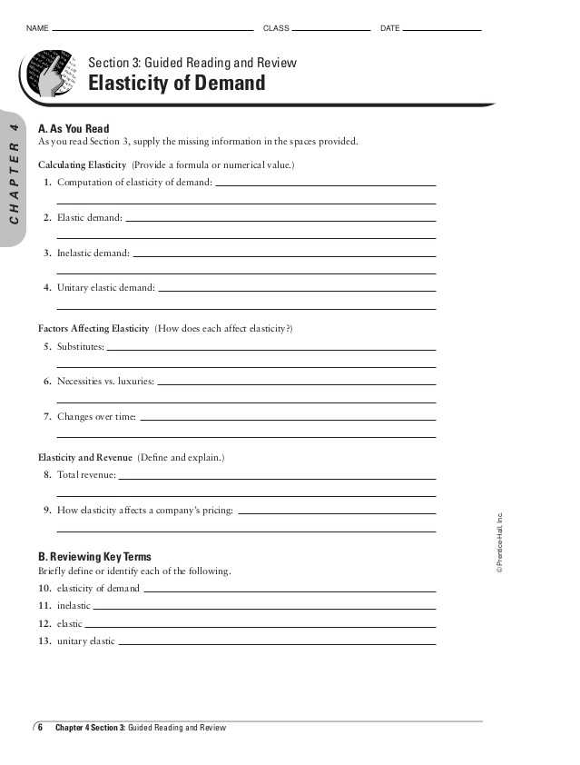 Elasticity Of Demand Worksheet Answers Also Elasticity Demand Worksheet Pdf Breadandhearth