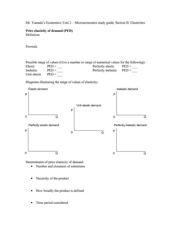Elasticity Of Demand Worksheet Answers with Worksheet Elasticity Demand and Supply Kidz Activities