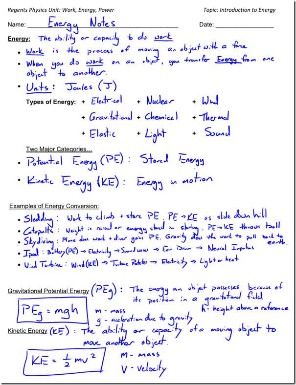 Energy Conversion and Conservation Worksheet Answers 5 2 Also Work Kinetic Energy theorem Worksheet Answers Kidz Activities
