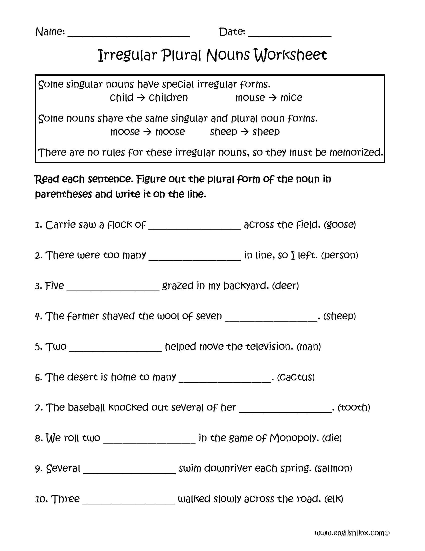 English Worksheets Exercises Also Irregular Verbs Worksheet 10th Grade