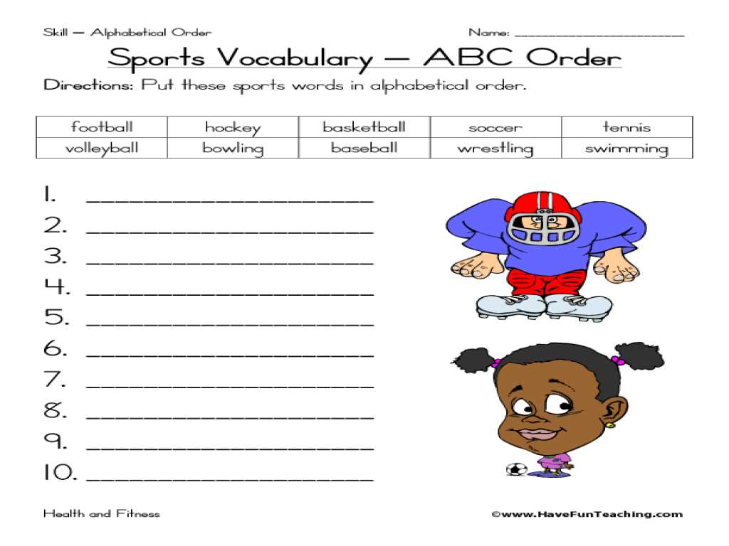 Esl Vocabulary Worksheets Also Workbooks Ampquot Sports Worksheets for Kids Free Printable Work