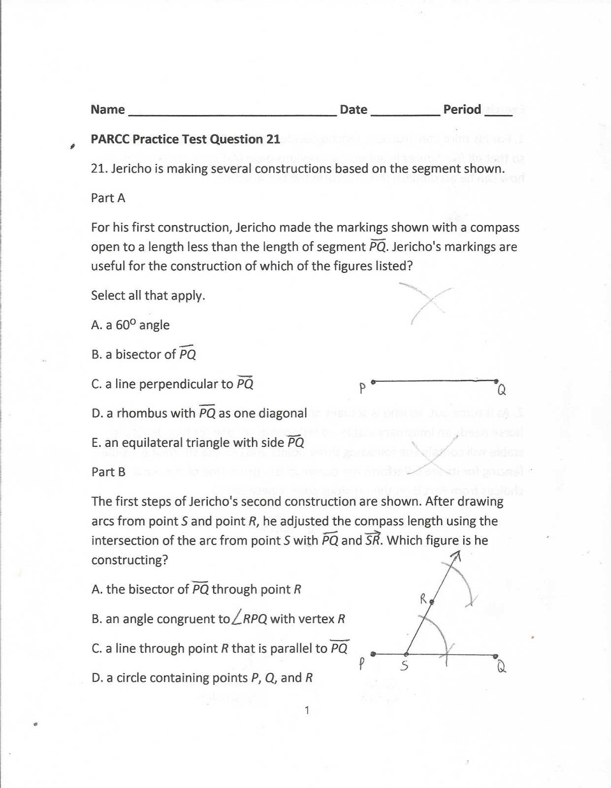 Even Odd or Neither Worksheet Answer Key and Geometry Mon Core Style May 2016