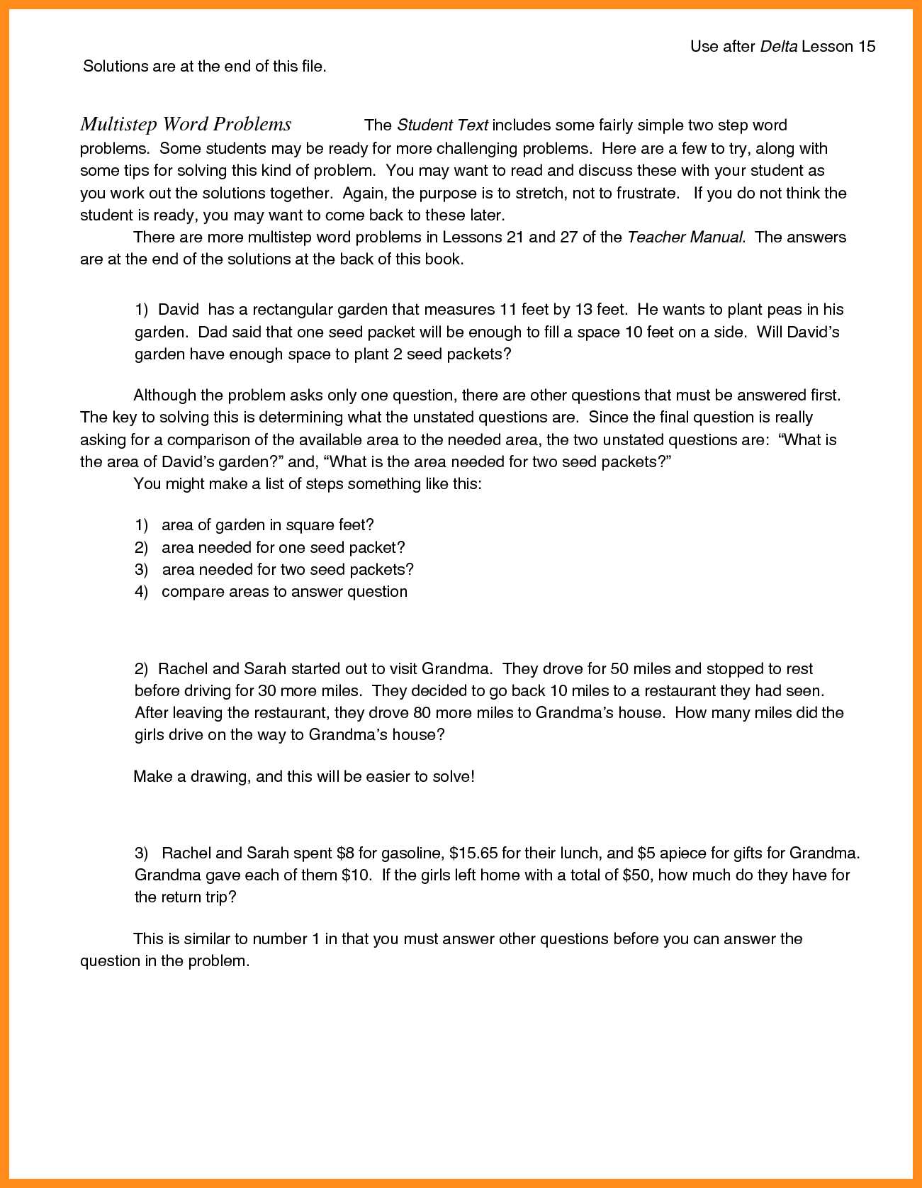 Exponential Growth and Decay Word Problems Worksheet Answers or Decimal Word Problems 6th Grade