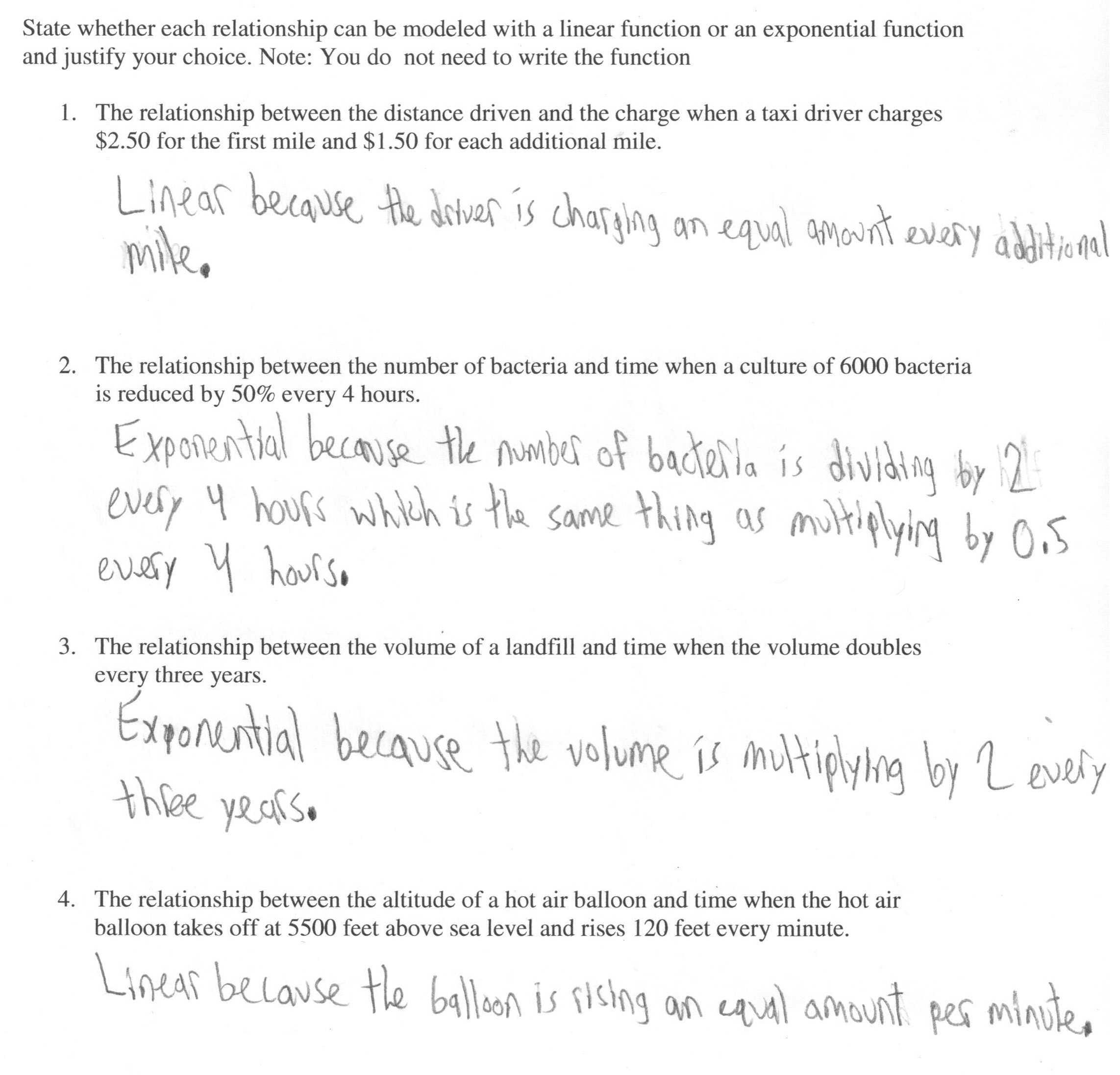 Exponential Growth and Decay Worksheet Answer Key as Well as 32 New Exponential Growth and Decay Word Problems