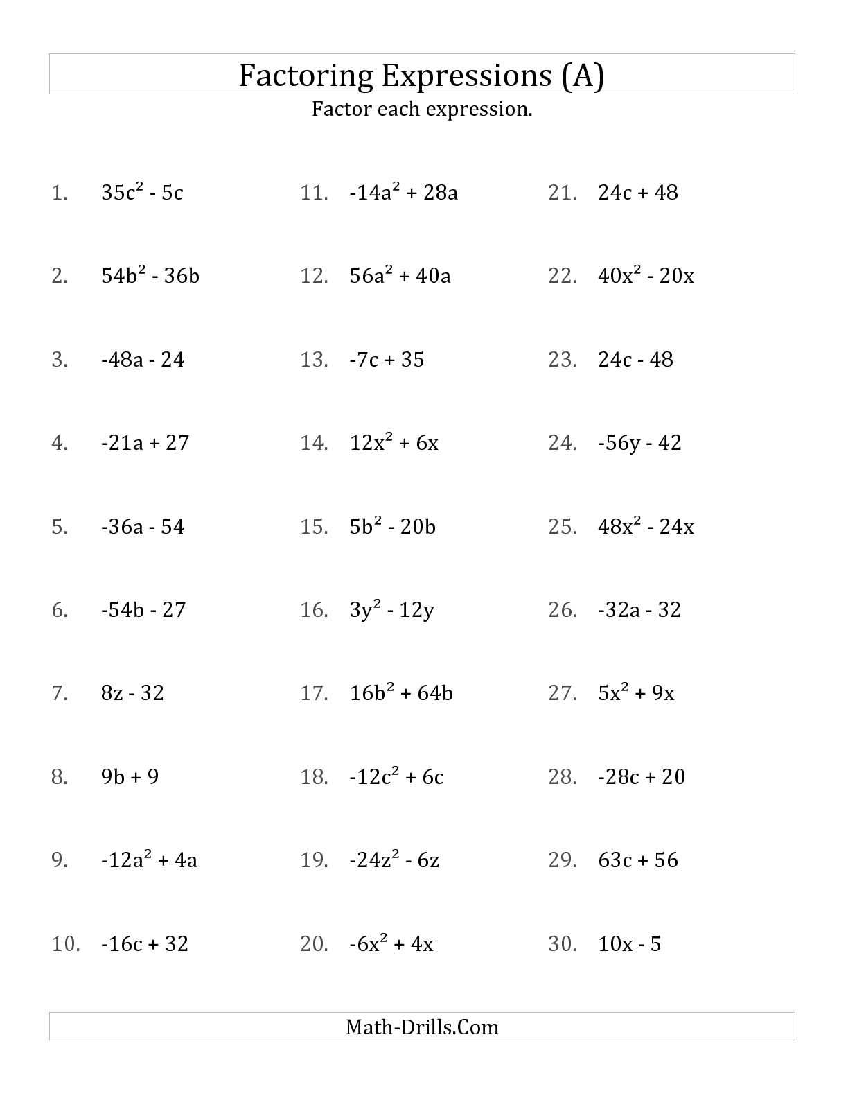 Factoring Difference Of Squares Worksheet Answers Also Factoring Difference Squares Worksheet Image Collections
