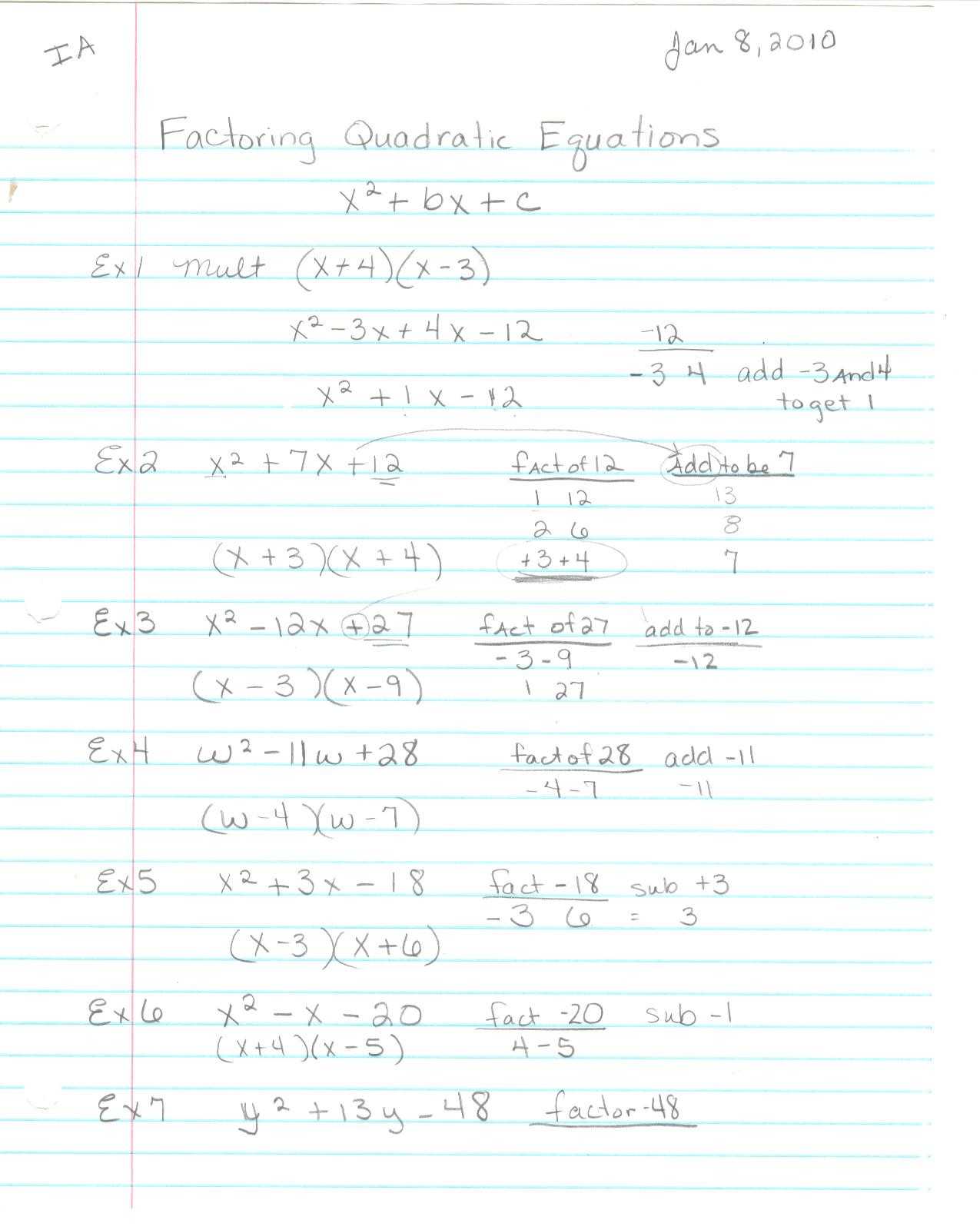 Factoring Difference Of Squares Worksheet Answers as Well as Factoring X2 Bx C Worksheet Answers New Factoring Quadratics In Any