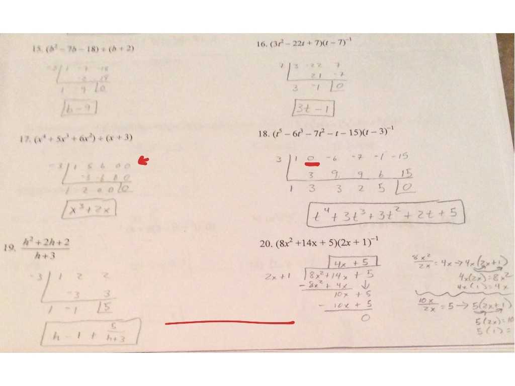 Factoring X2 Bx C Worksheet Answers or Kindergarten 55 Long Division and Synthetic Division Worksh