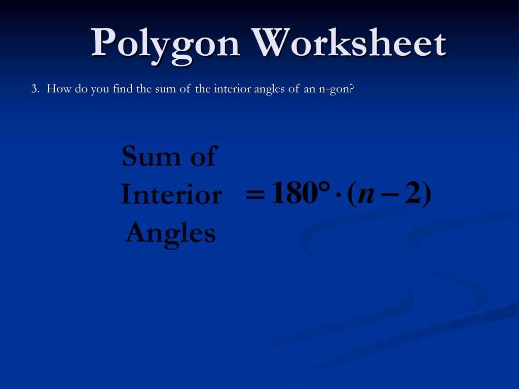 Find the Interior Angle Sum for Each Polygon Worksheet or How Do You Find the Sum Of Interior Angles Bing Images