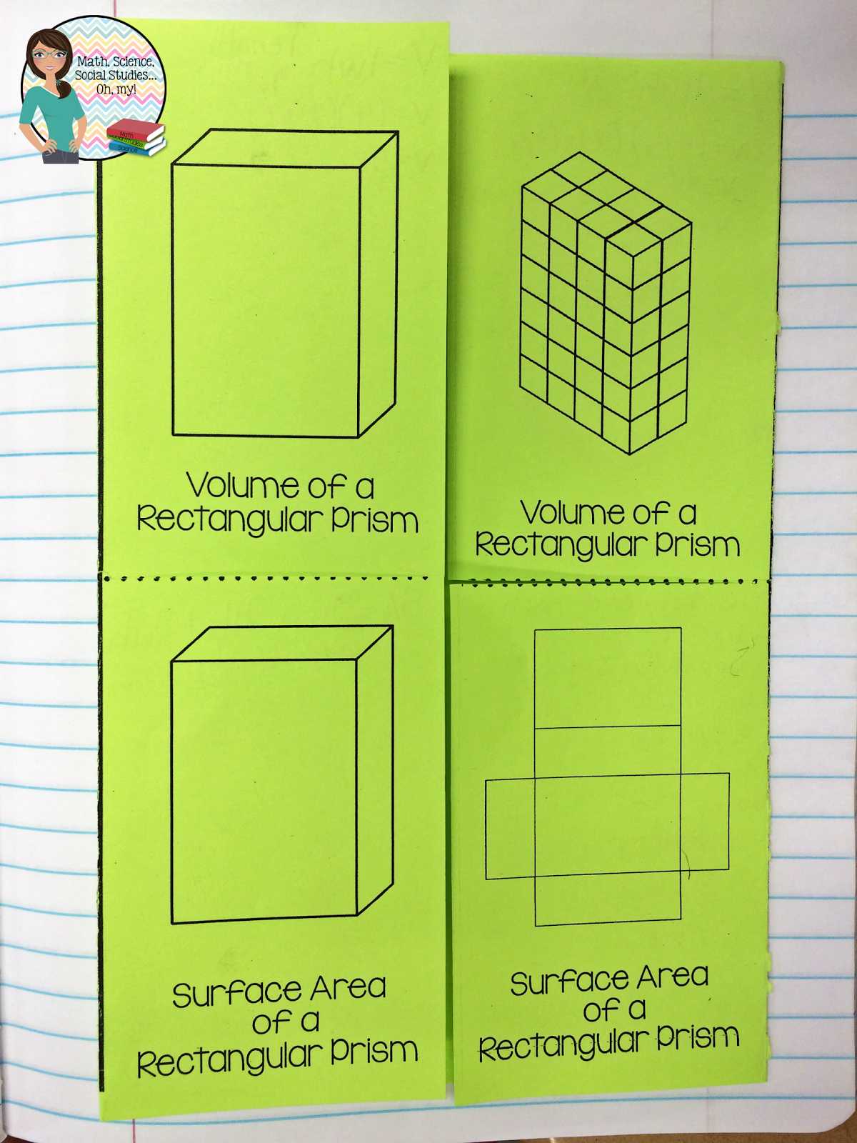 Finding Slope Worksheet and Find the Surface area Rectangular Prism