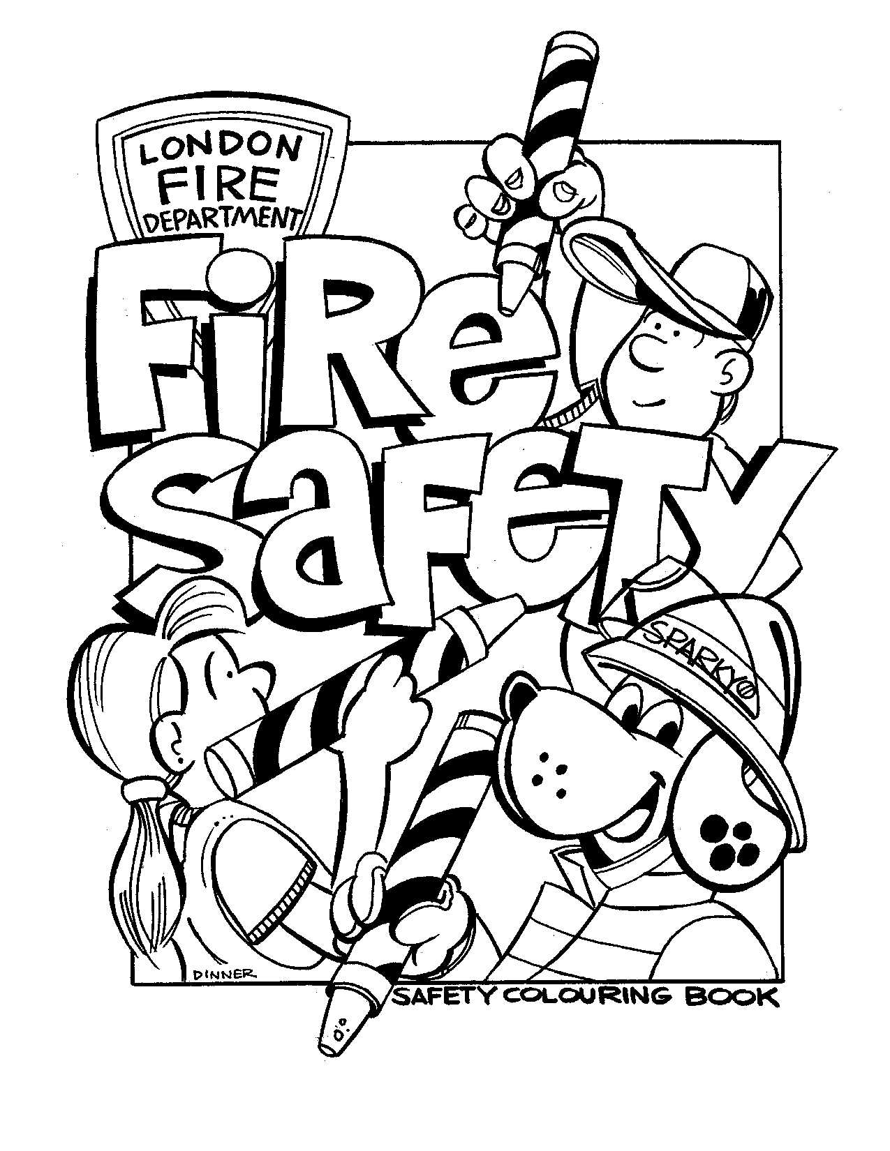 Fire Safety Worksheets Also Safety Kids Coloring Pages
