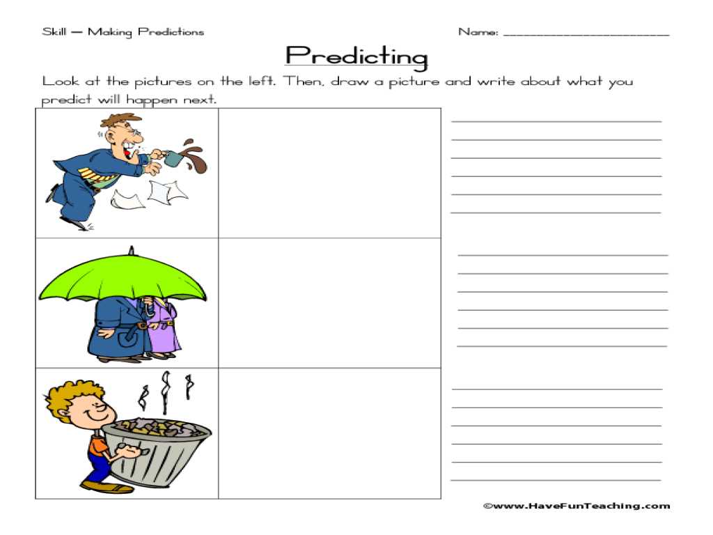 First Grade Bullying Worksheets Along with Making Predictions Worksheet Cadrecorner