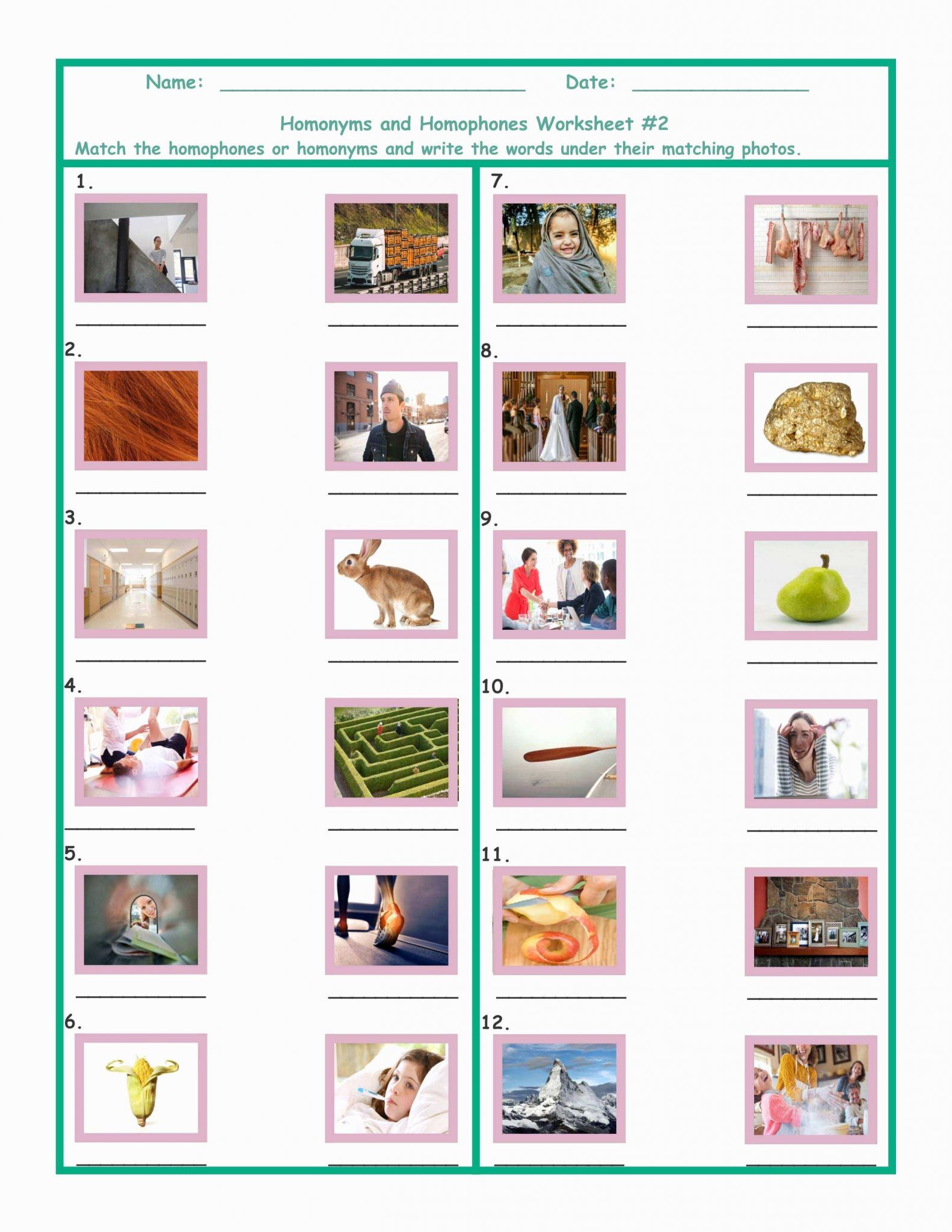 First Grade Esl Worksheets together with 14 Beautiful Homonyms Worksheets