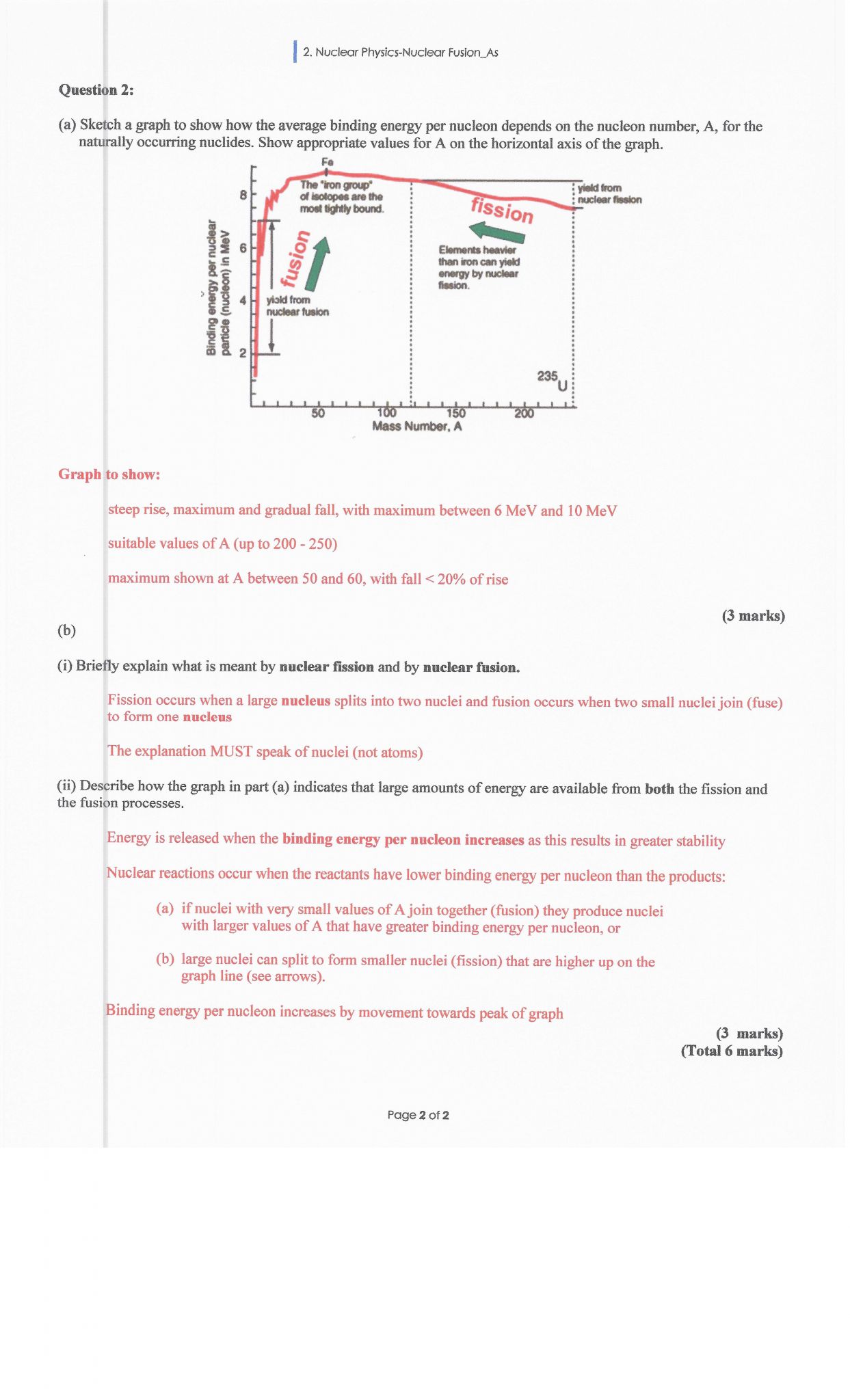 Fission Versus Fusion Worksheet Answers and Pin by Dr Jon On A2 Level Physics Q&a Nuclear Fusion