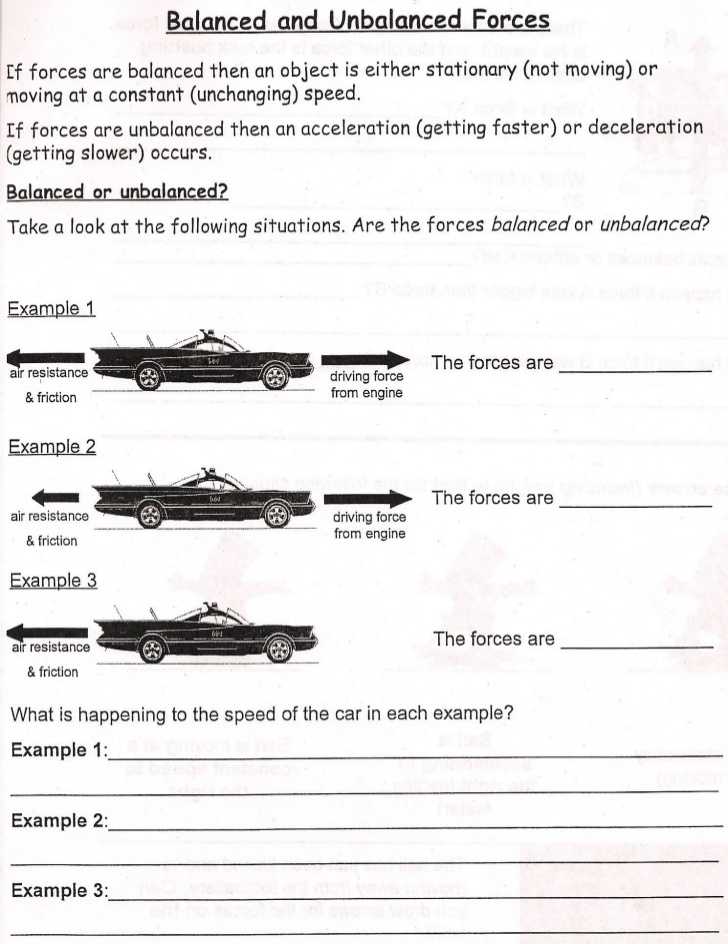 Force Practice Problems Worksheet Answers with Worksheets 51 Inspirational Balanced and Unbalanced forces Worksheet