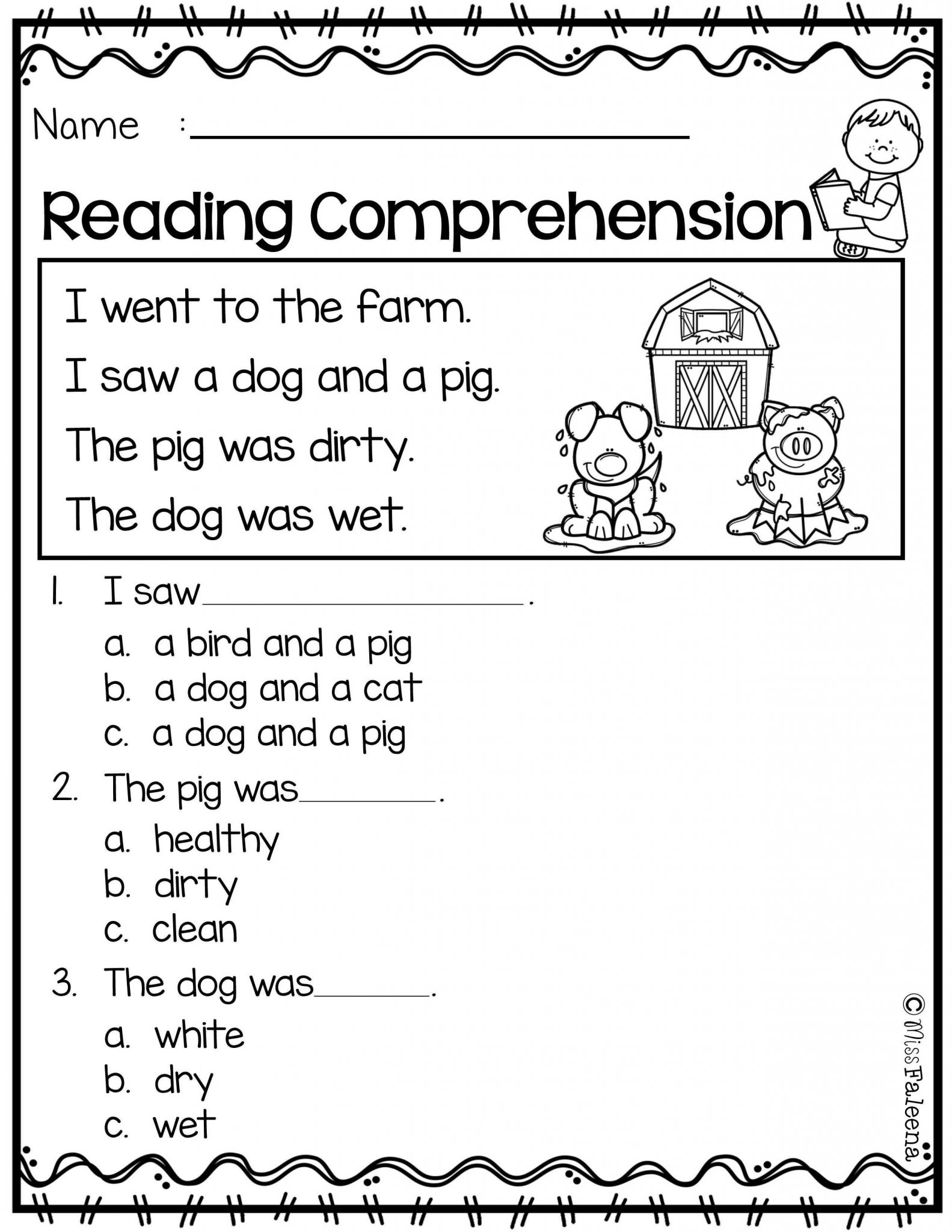 Free 1st Grade Comprehension Worksheets together with Free Reading Prehension Worksheets Inspirational 2nd Grade