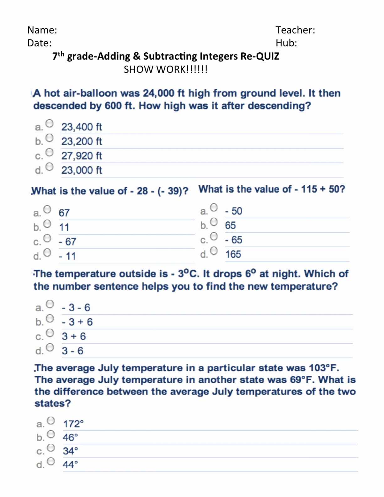 Free Printable 7th Grade Math Worksheets Also Kindergarten 7th Grade Math Worksheets Free Printable Kindergarten