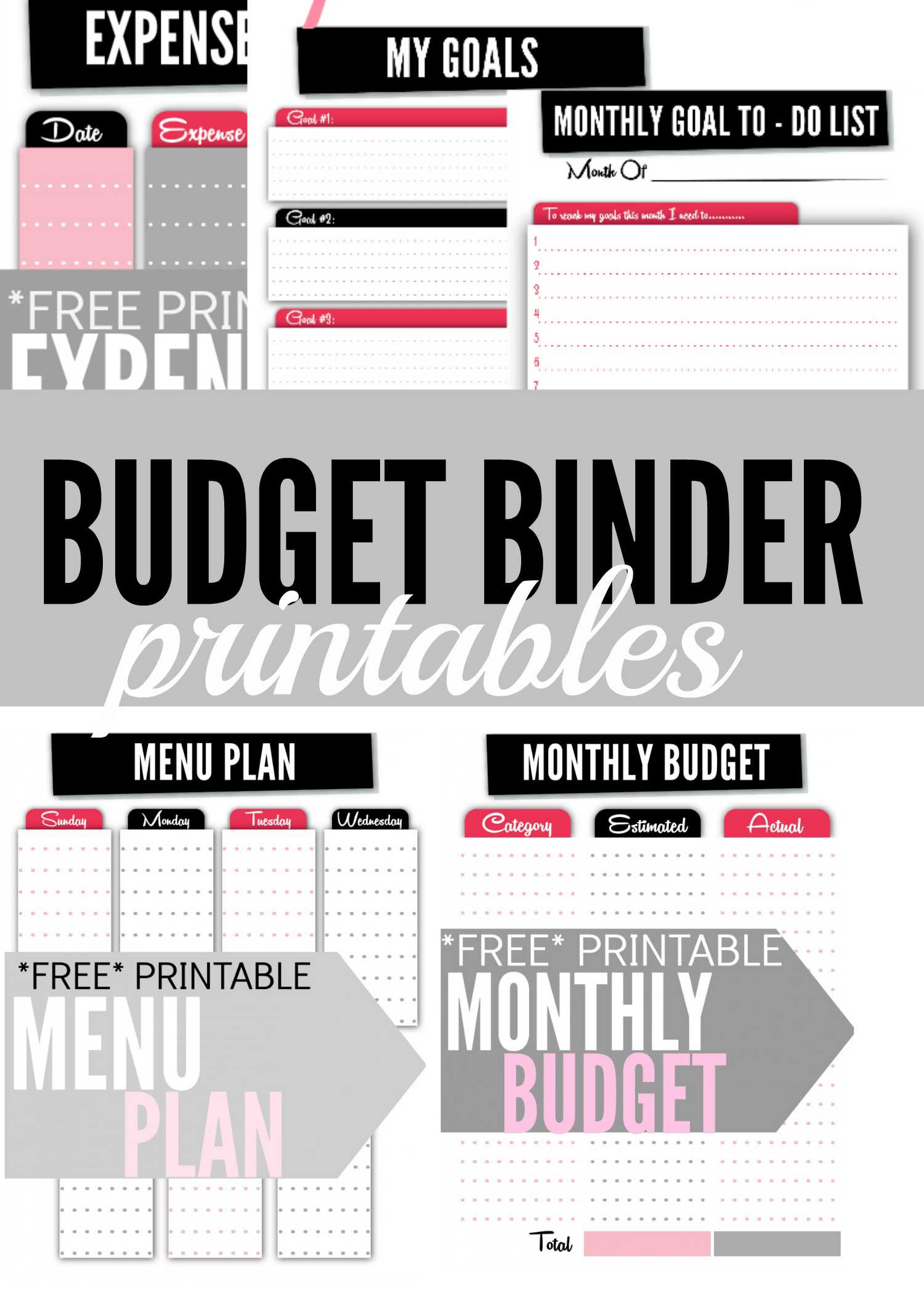 Free Printable Budget Binder Worksheets or Bud Worksheet Printable Binder Worksheets Free Concept 2018