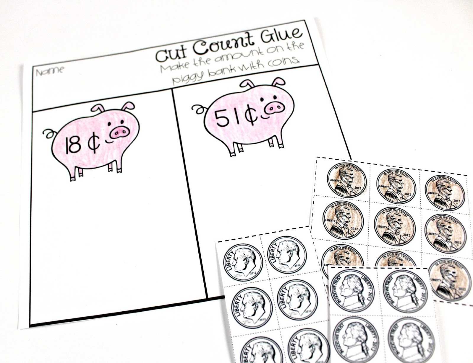 Free Printable Coin Worksheets Also Teaching Coins Data and Graphing Tunstall S Teaching Tidbits
