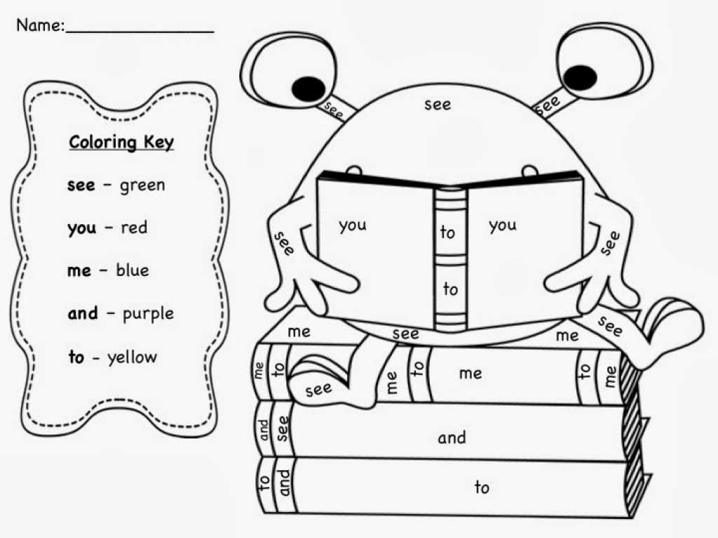 Free Printable Esl Worksheets and Sight Word Coloring Pages Coloringsuite