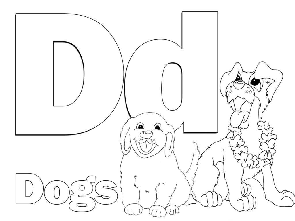 Free Printable Tracing Alphabet Worksheets together with Letter D Coloring Pages Coloringsuite