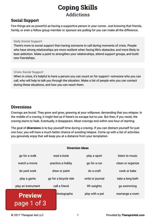 Free Printable Worksheets On Depression as Well as Coping Skills Worksheets Pdf aslitherair