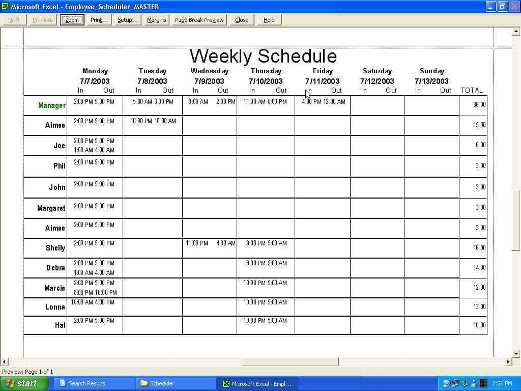 Full Time Rv Budget Worksheet Also Excel Templates for Employee Work Schedules and Weekly Ari