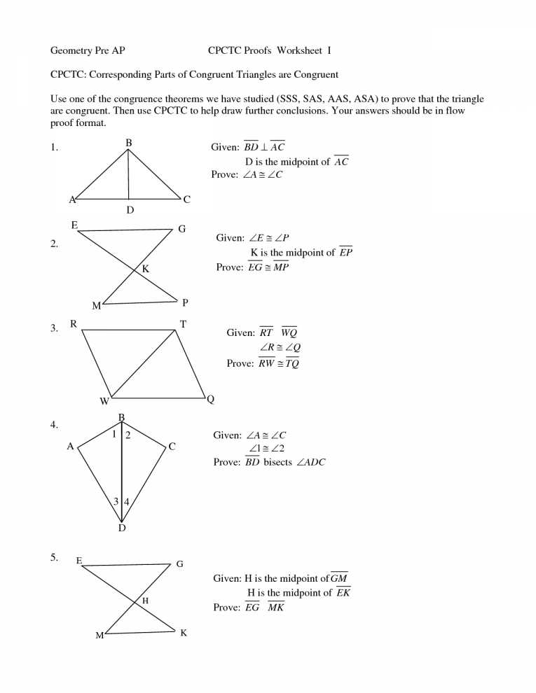 Geometry Cpctc Worksheet Answers Key Along with Cpctc Worksheet Kidz Activities