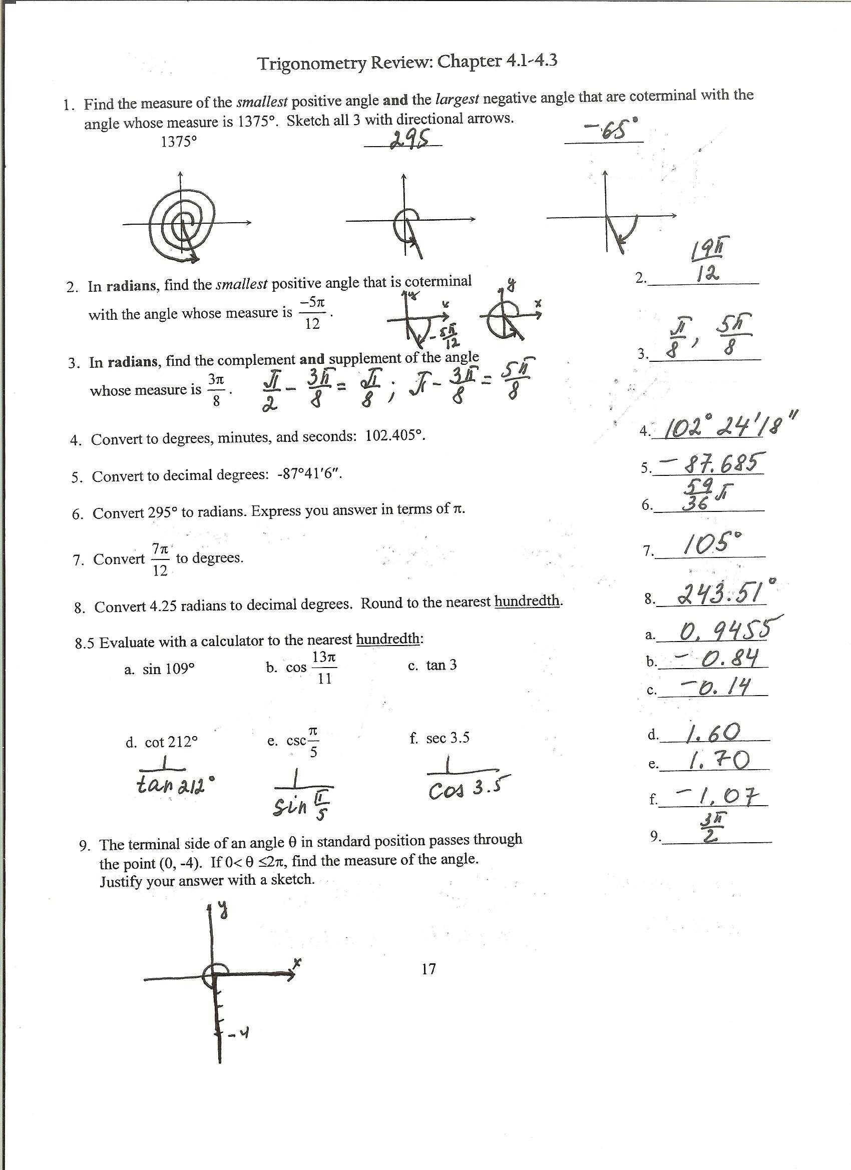 Geometry Distance and Midpoint Worksheet Answers Along with Precalculus Honors