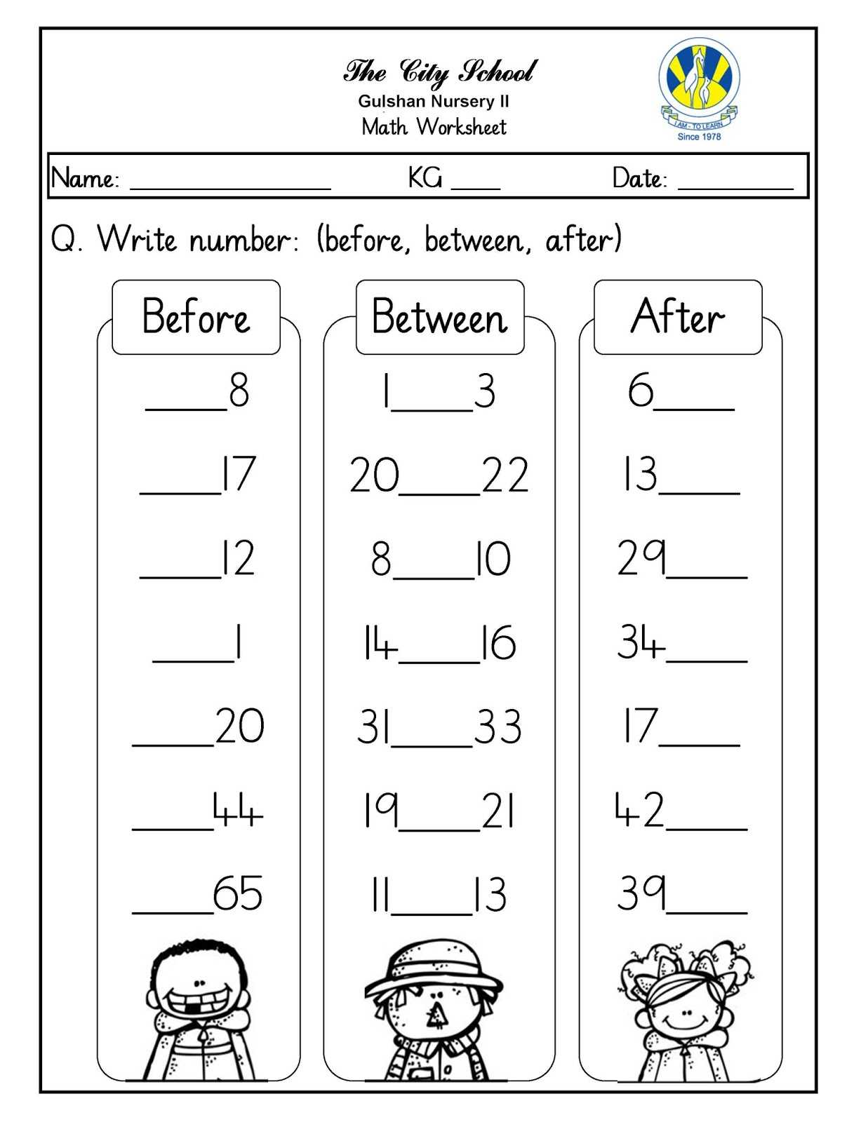 Geometry Reflection Worksheet with before and after Math Worksheets for Kindergarten
