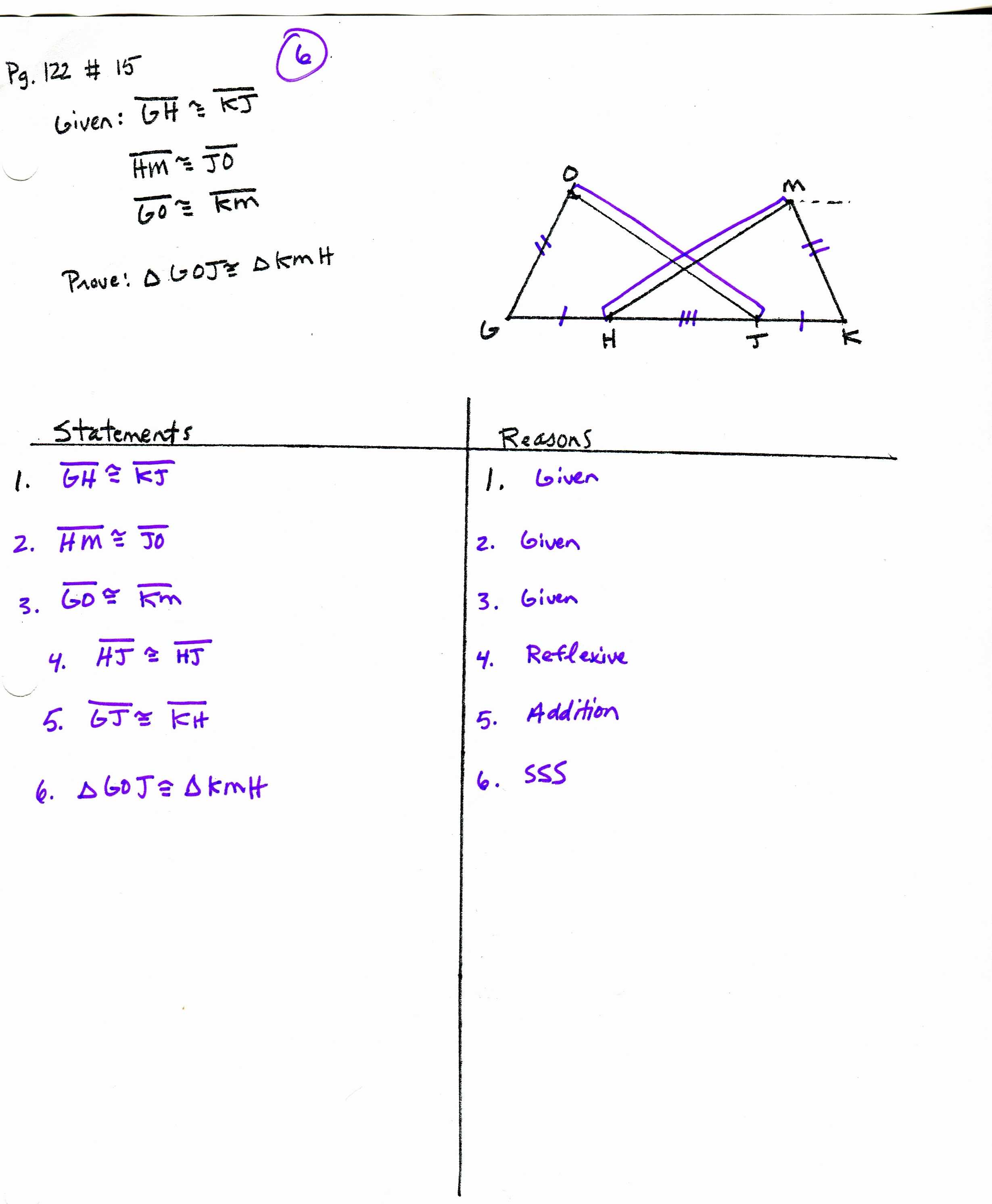Geometry Worksheet Congruent Triangles Sss and Sas Answers Also Triangle Congruence Proofs Worksheet Image Collections Worksheet