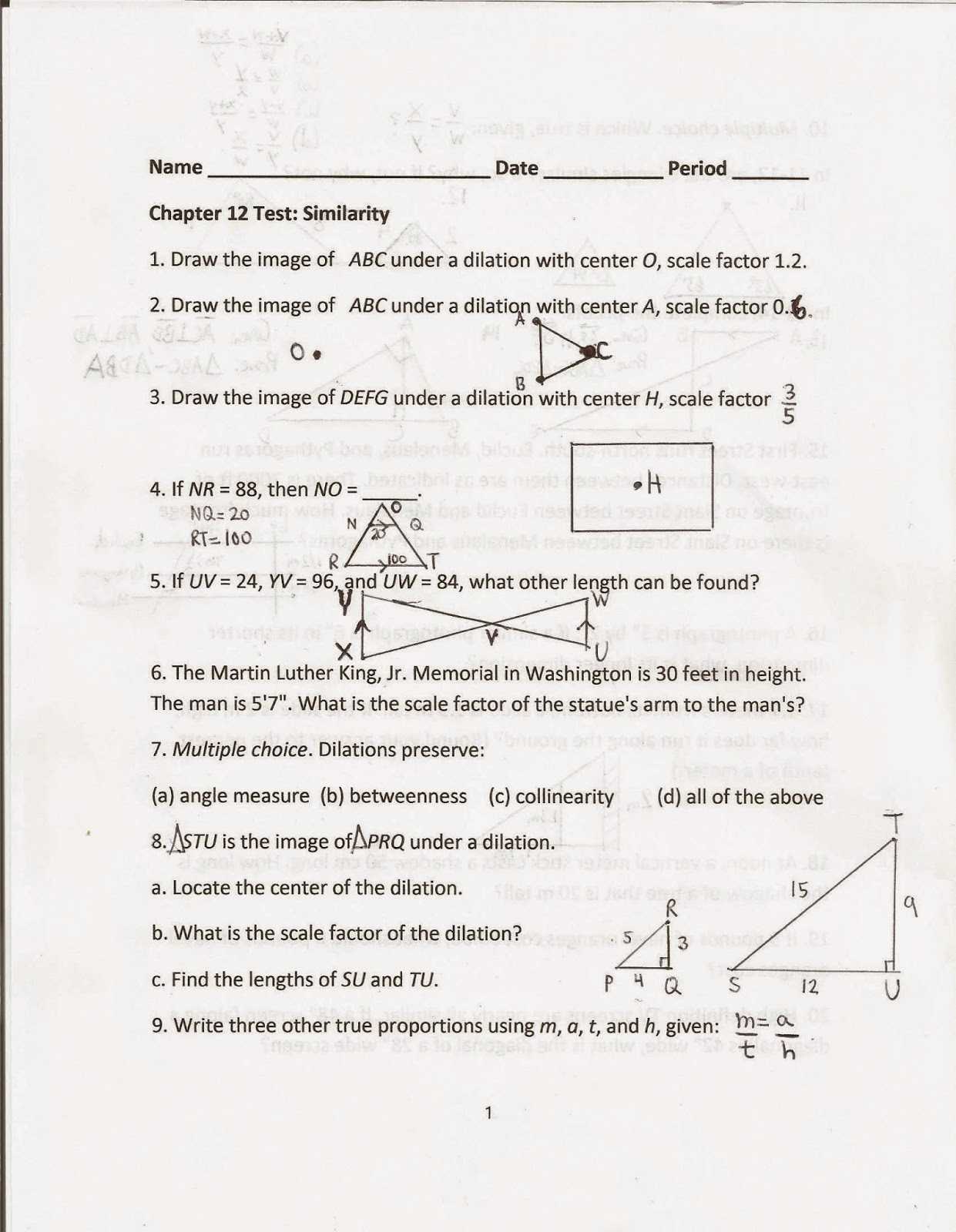Glencoe Geometry Chapter 4 Worksheet Answers as Well as Geometry Worksheets Answers Worksheet for Kids In English