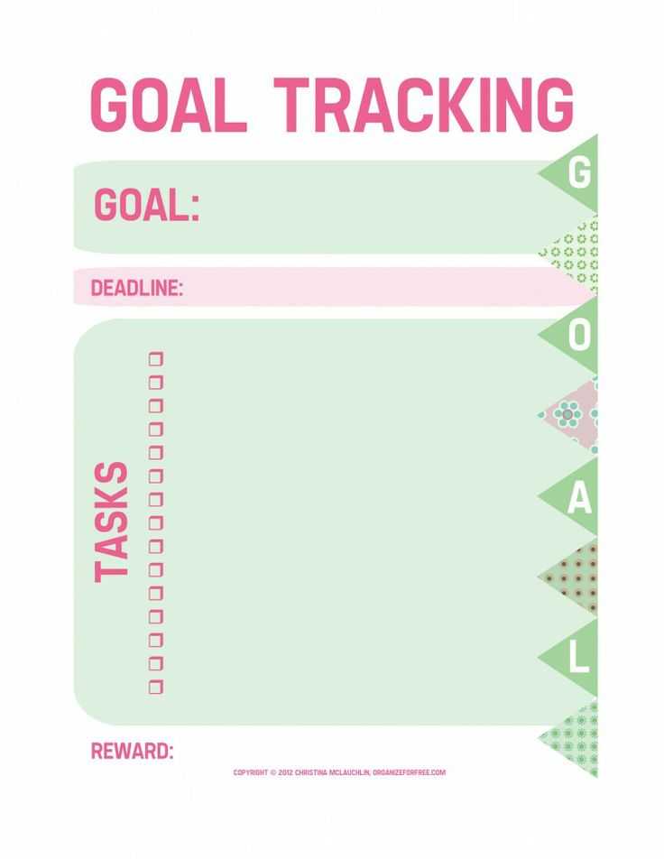 Goal Tracking Worksheet Also 27 Best Goals Images On Pinterest