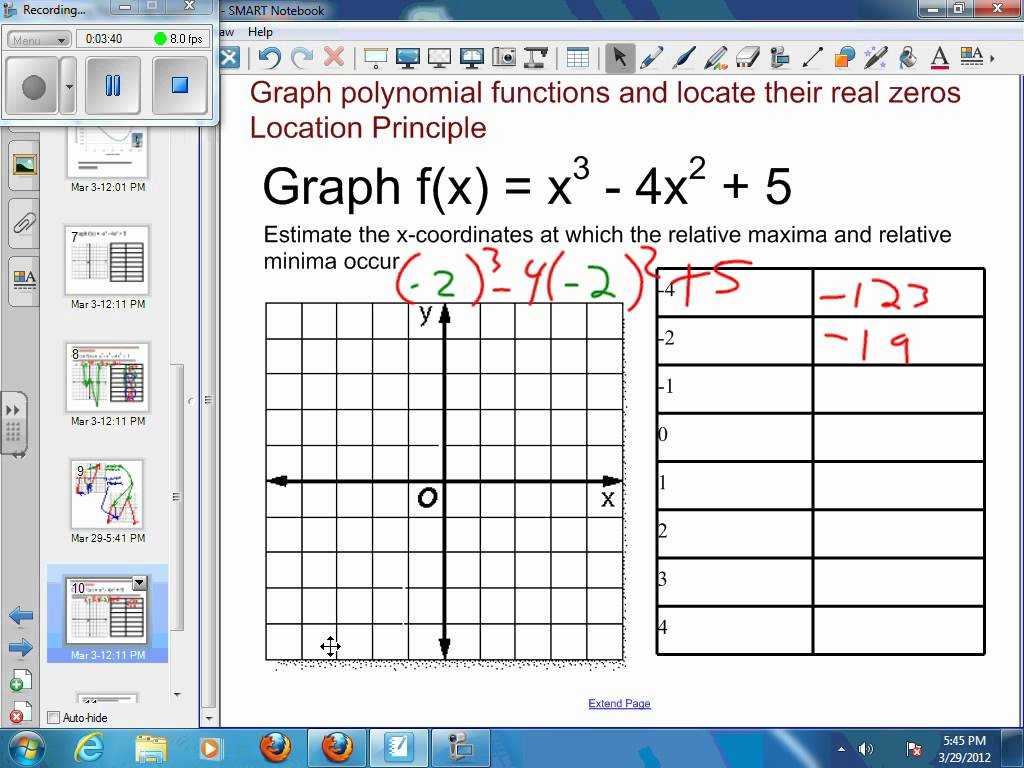 Graphing Acceleration Worksheet Also 72 Graphing Polynomial Functions Example 3 Approximate