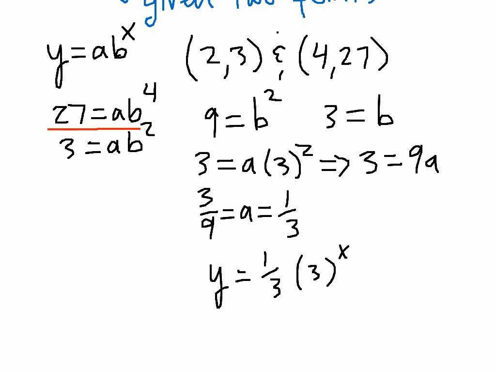 Graphing Parabolas Worksheet Algebra 1 or Writing Exponential Equations Given Two Points T