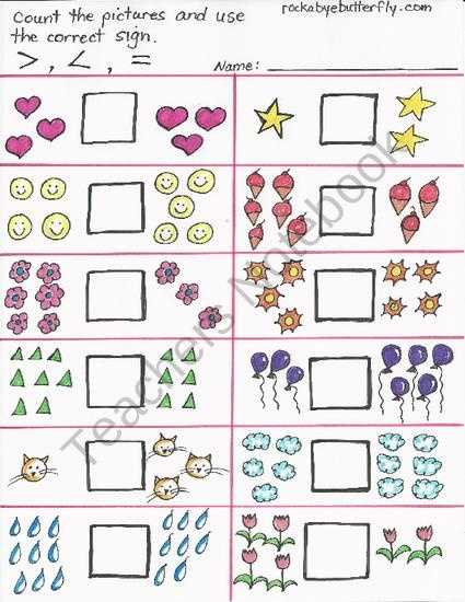 Greater Than Less Than Worksheets for Kindergarten with 57 Best Math Greater Than Less Than Images On Pinterest