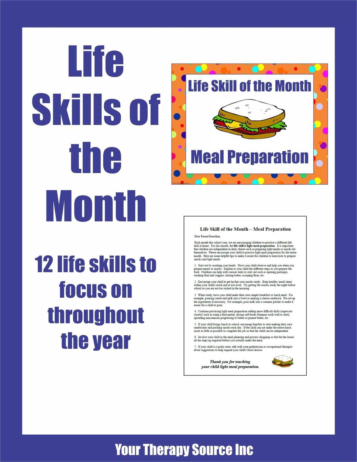 Grocery Shopping Life Skills Worksheet together with Your therapy source Life Skill Of the