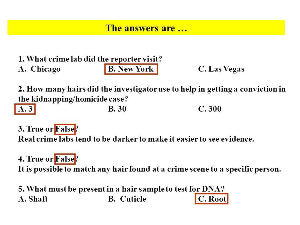 Hair and Fiber Evidence Worksheet Answers and Honors forensic Science Ppt