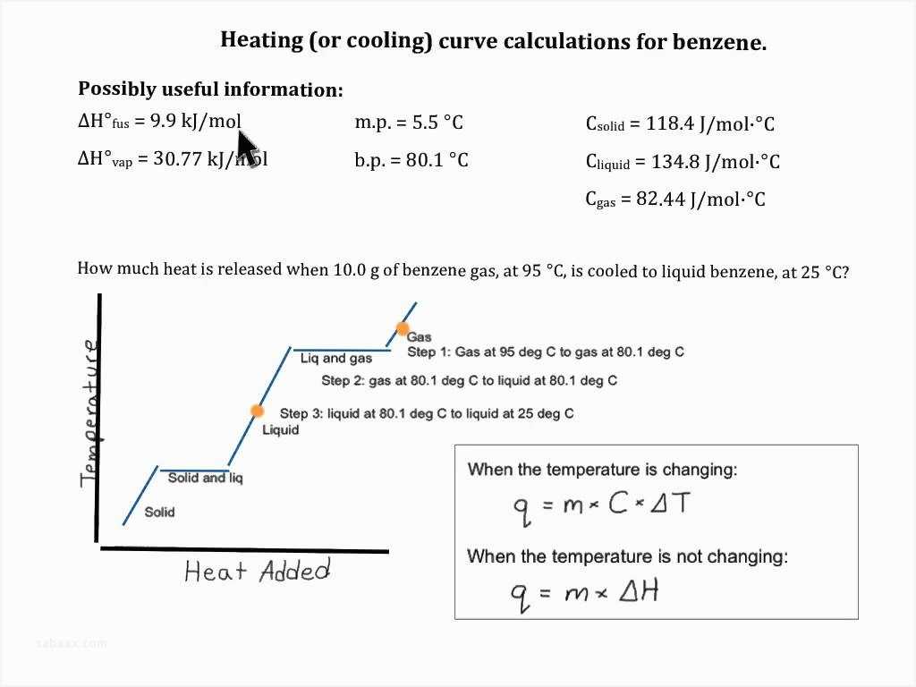 Heat and Phase Changes Worksheet Page 26 as Well as New Heating Cooling Curve Worksheet Answers Sabaax