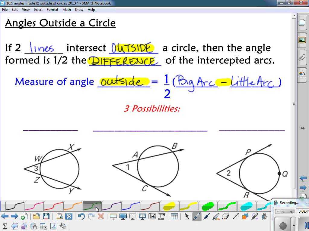 Inscribed Angles Worksheet or 100 Inscribed Angles Worksheet Answers Sec 10 4 Use Inscrib