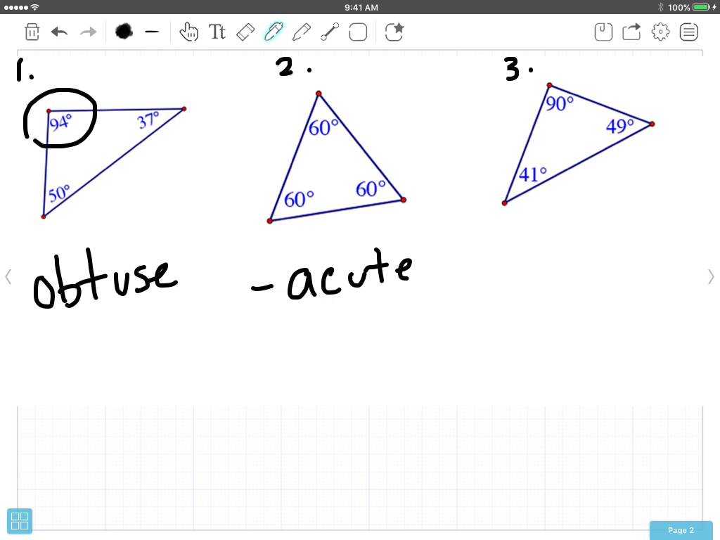 Interior Angles Of A Triangle Worksheet Pdf and Classify Triangles by Angle Measures