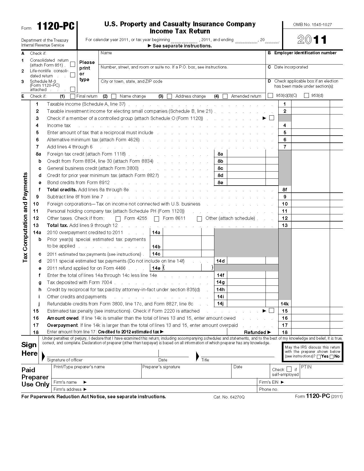 Irs Itemized Deductions Worksheet as Well as Tax2011irs F1120s Page 1 form Irss Fillable Corporate Tax